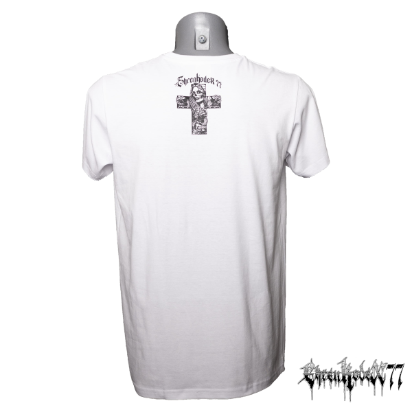 Classic Street-Line T-Shirt "Ehrenkodex77" La Catrina, weiß, hochwertiger Siebdruck